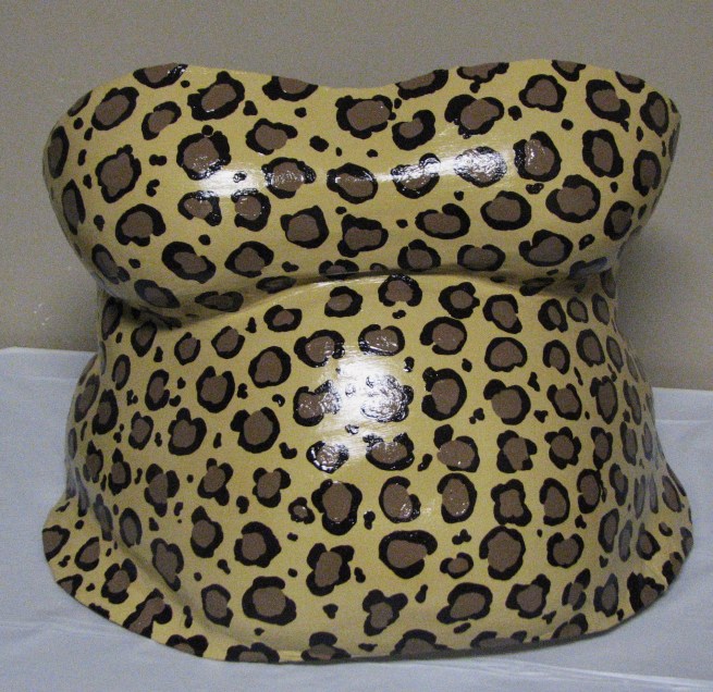 Leopard Print Belly Cast Art